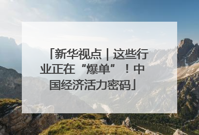 新华视点｜这些行业正在“爆单”！中国经济活力密码
