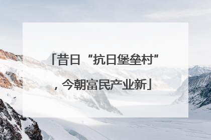 昔日“抗日堡垒村”，今朝富民产业新