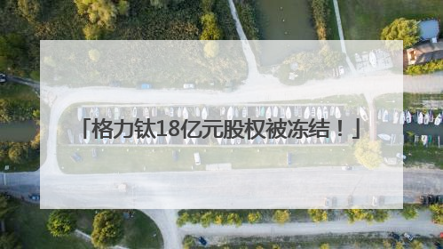 格力钛18亿元股权被冻结！