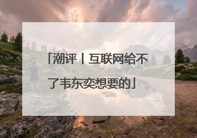 潮评丨互联网给不了韦东奕想要的