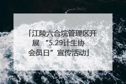 江陵六合垸管理区开展 “5.29计生协会员日”宣传活动