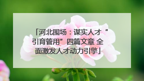 河北围场：谋实人才“引育管用”四篇文章 全面激发人才动力引擎