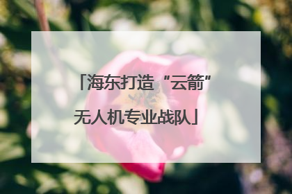海东打造“云箭”无人机专业战队