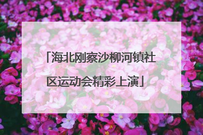 海北刚察沙柳河镇社区运动会精彩上演
