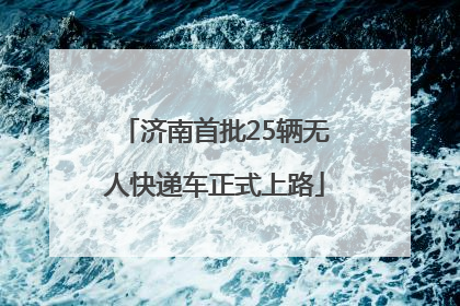 济南首批25辆无人快递车正式上路