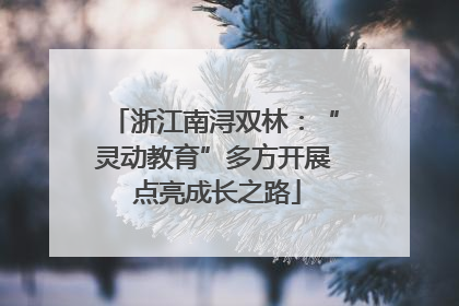 浙江南浔双林：“灵动教育”多方开展 点亮成长之路
