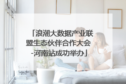 浪潮大数据产业联盟生态伙伴合作大会-河南站成功举办