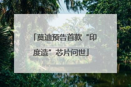 莫迪预告首款“印度造”芯片问世