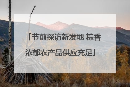 节前探访新发地 粽香浓郁农产品供应充足