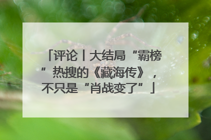 评论丨大结局“霸榜”热搜的《藏海传》，不只是“肖战变了”