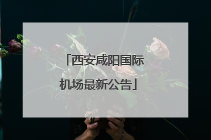 西安咸阳国际机场最新公告