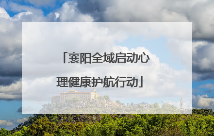 襄阳全域启动心理健康护航行动