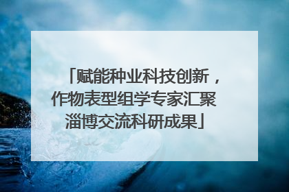 赋能种业科技创新，作物表型组学专家汇聚淄博交流科研成果