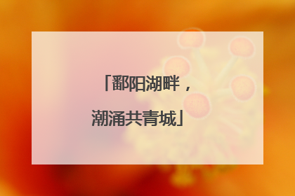 鄱阳湖畔，潮涌共青城