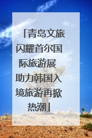 青岛文旅闪耀首尔国际旅游展 助力韩国入境旅游再掀热潮