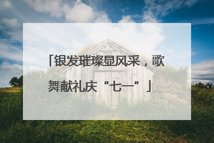 银发璀璨显风采，歌舞献礼庆“七一”