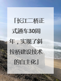 长江二桥正式通车30周年，实现了斜拉桥建设技术的自主化