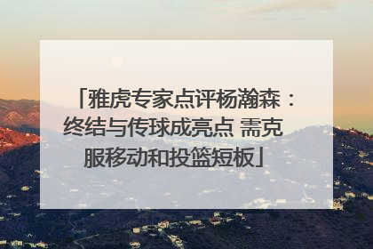 雅虎专家点评杨瀚森：终结与传球成亮点 需克服移动和投篮短板
