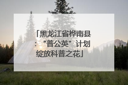黑龙江省桦南县：“普公英”计划绽放科普之花
