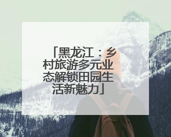 黑龙江：乡村旅游多元业态解锁田园生活新魅力
