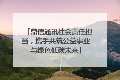 鼎信通讯社会责任担当，携手共筑公益事业与绿色低碳未来