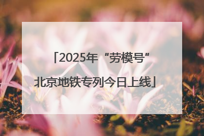 2025年“劳模号”北京地铁专列今日上线