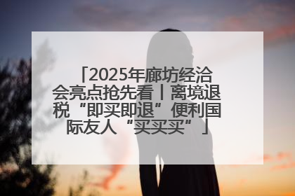 2025年廊坊经洽会亮点抢先看丨离境退税“即买即退”便利国际友人“买买买”