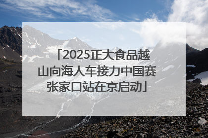 2025正大食品越山向海人车接力中国赛张家口站在京启动