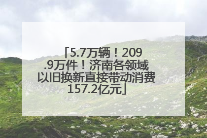 5.7万辆！209.9万件！济南各领域以旧换新直接带动消费157.2亿元