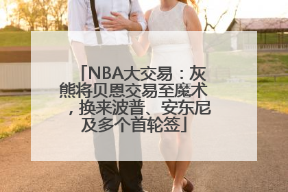 NBA大交易：灰熊将贝恩交易至魔术，换来波普、安东尼及多个首轮签